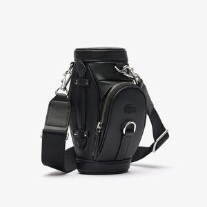 Lacoste Black Belt Bag with Adjustable Strap and Durable Fabric